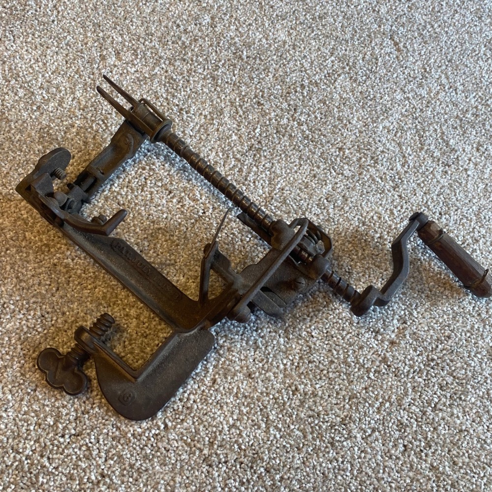 Antique Advance Apple Peeler Reading Hardware Co Cast Iron Primitive